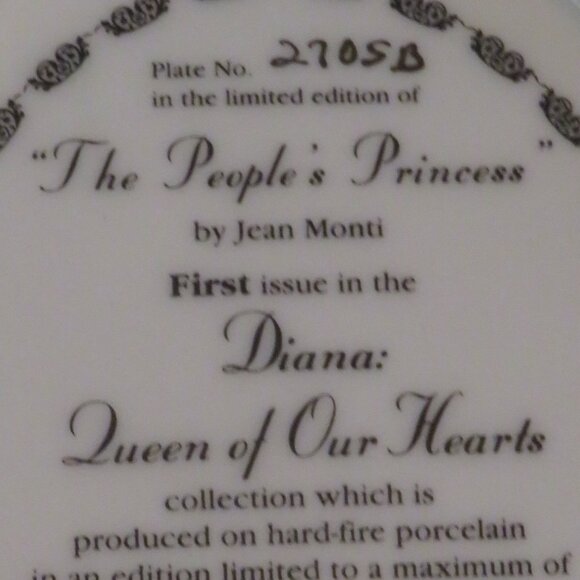The People’s Princess | Diana: Queen of Our Hearts Commemorative Plate - Picture 3 of 4